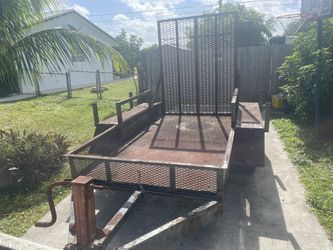 4 X 8 Heavy Duty Trailer With Folding Rear Ramp Gate