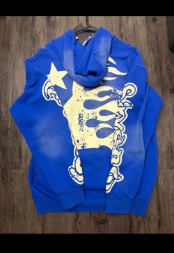 Hellstar hoddie blue size extra large