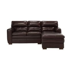 Leo Leather 2-pc. Sofa Chaise,faux Leather, Raymond & Flanigan