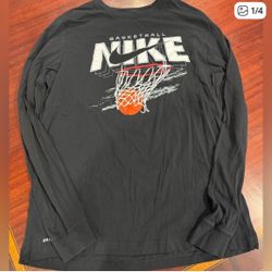 Dry Fit Nike Black Long Sleeve (Large)
