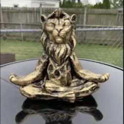 The Meditating Lion Statue