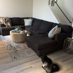 XL sectional Couch - Dark Grey