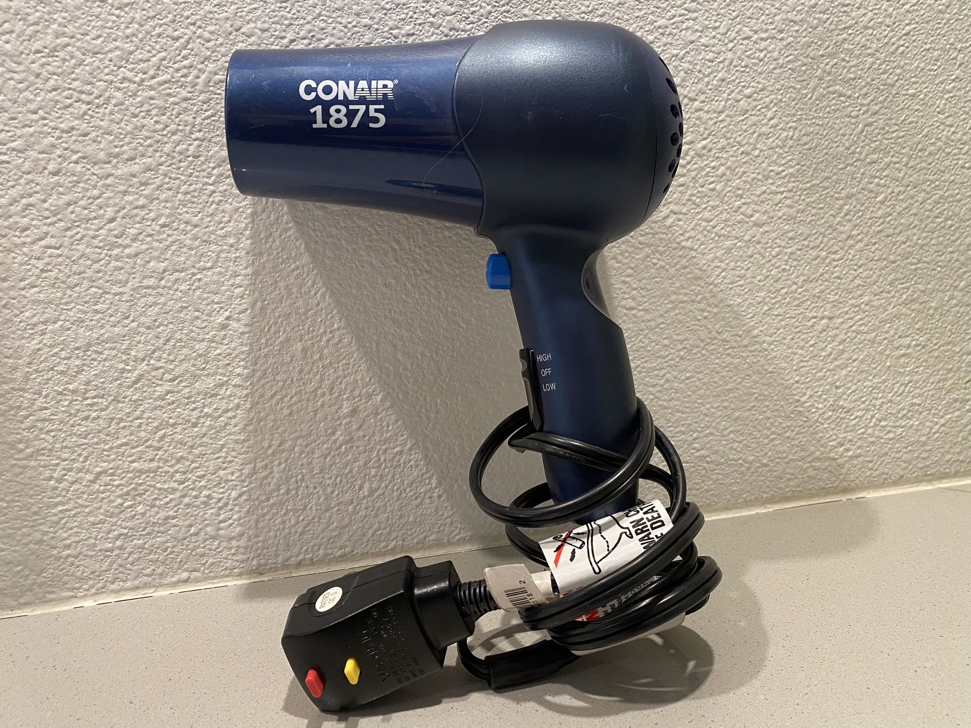 Conair 1875 Hair Dryer Like New