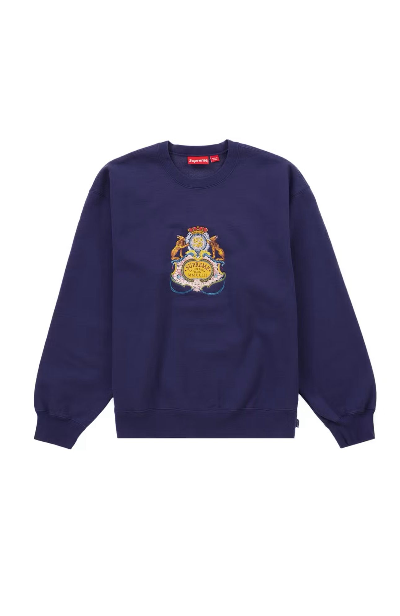 Supreme Crest Crewneck Navy