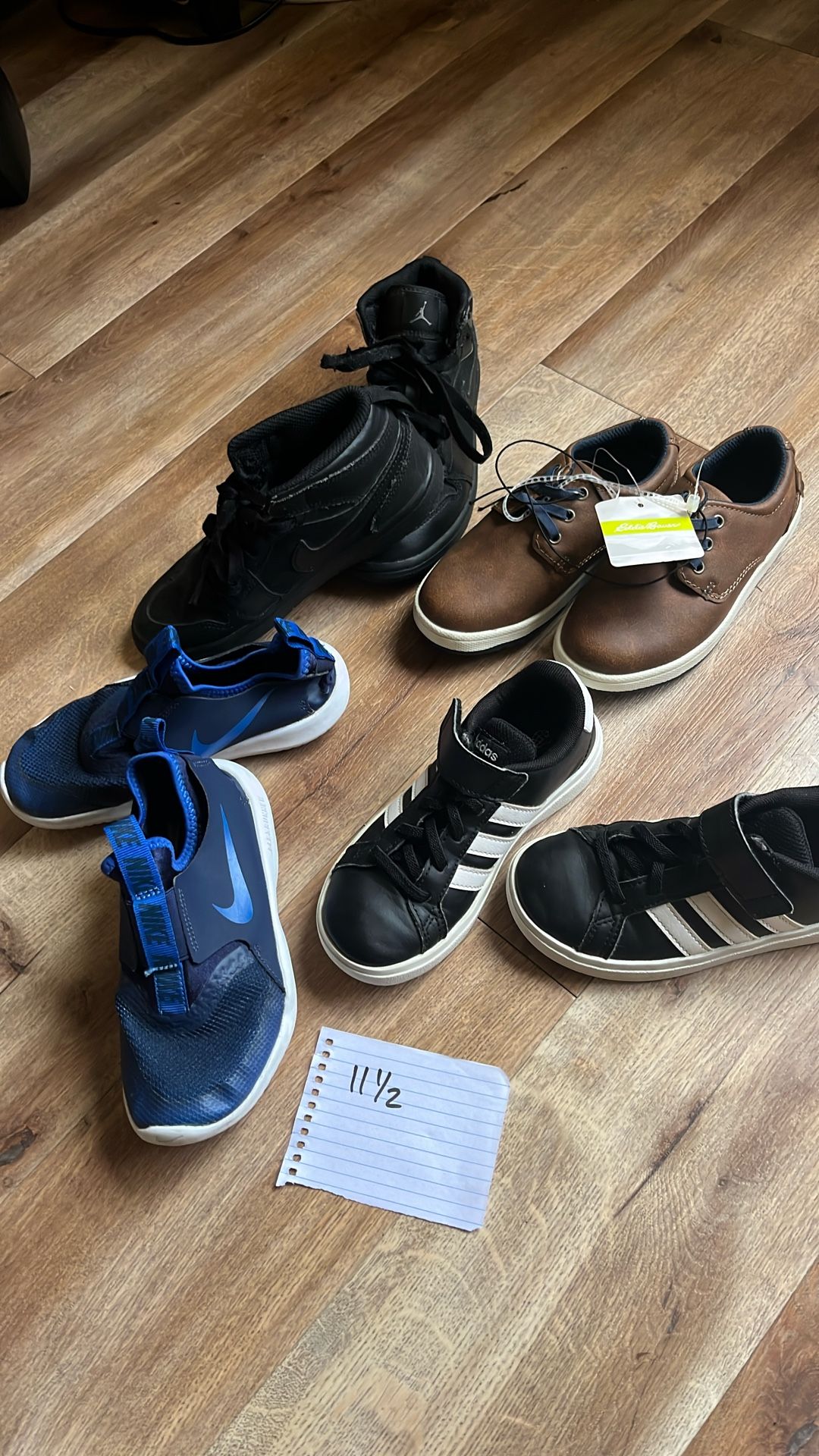 4Pair Boys Shoes Size 11 1/2