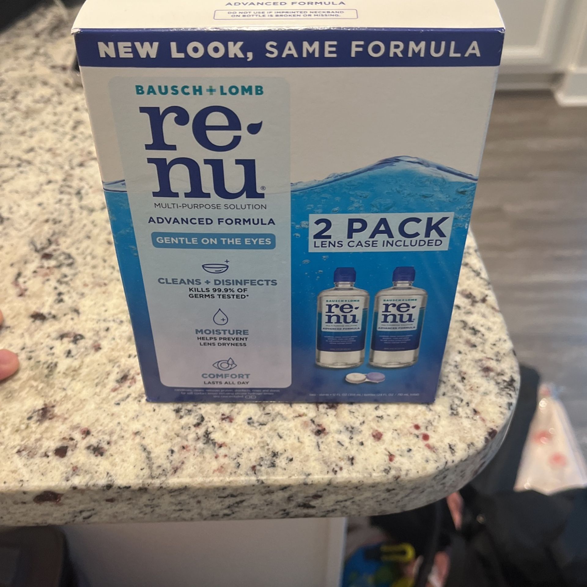 Bausch Lomb Re-Nu Advanced Formula Multi-Purpose Solution 12 oz