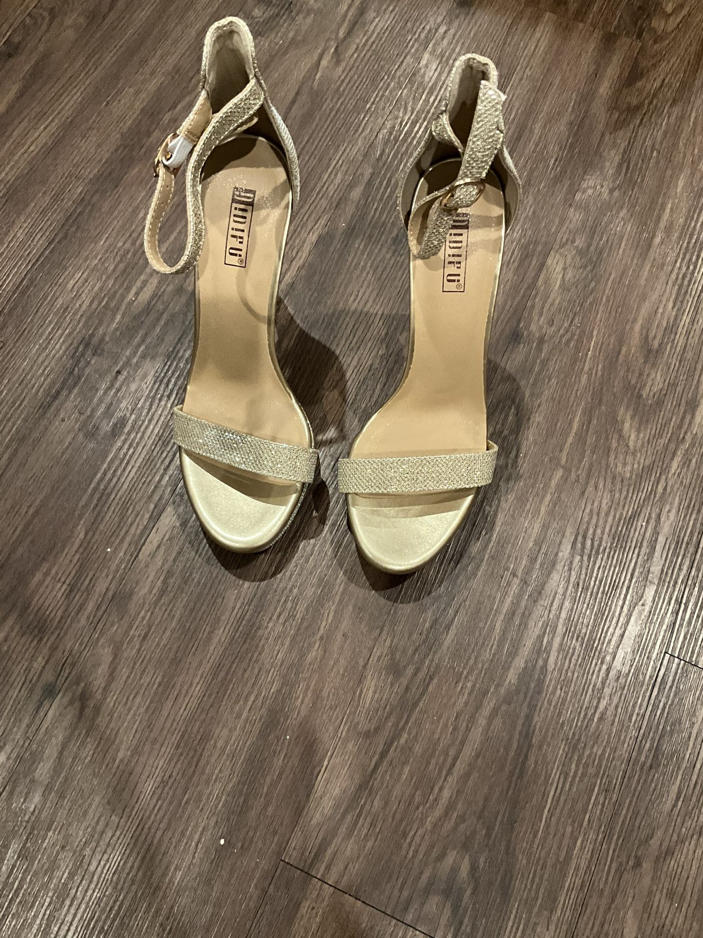 Luxe Gold Strappy Heels