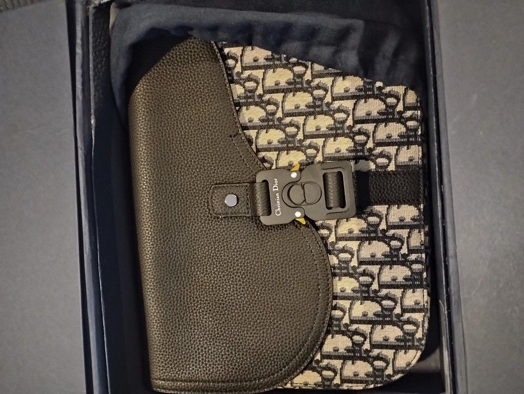 Authentic NWT Dior Jacquard Clutch