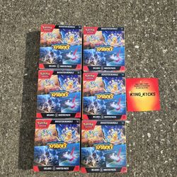 New Pokémon Scarlet and Violet Surging Sparks Pack Booster Bundle (Pick Up)