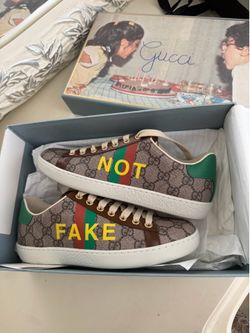 Authentic Gucci “Not Fake” Sneakers – Size 35.5