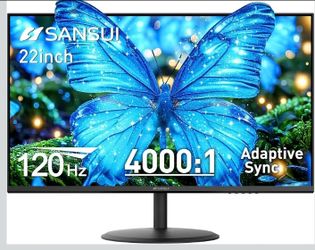 SANSUI 22 Inch 120Hz Computer Monitor, FHD 1080P Eye Care for Home/Office
4000:1 Contrast Ratio, Adaptive Sync, HDR, 100% sRGB, Dual HDMI Ports, VESA