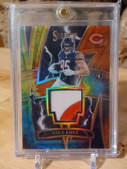 Cole Kmet Jersey Piece Card