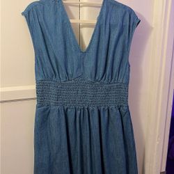 Old Navy Denim Midi Dress 
