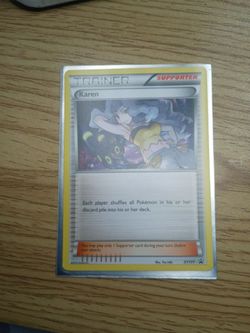 Pokémon Karen Trainer Supporter Card XY177