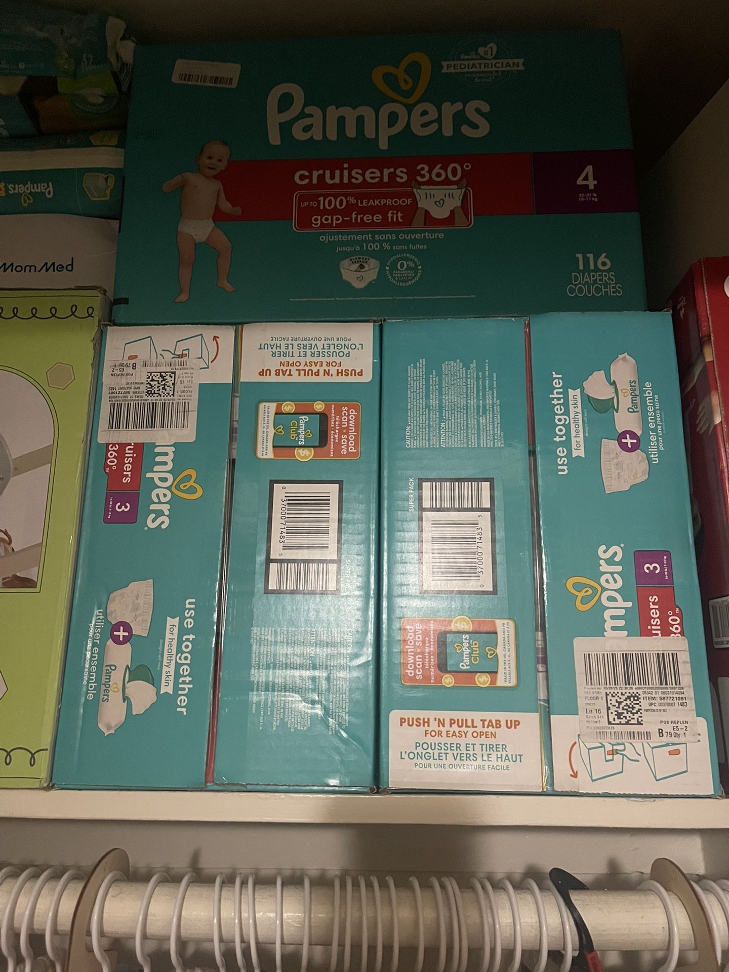 Pampers Diapers size 2-4