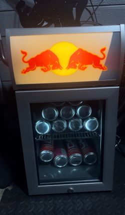 Red Bull mini fridge