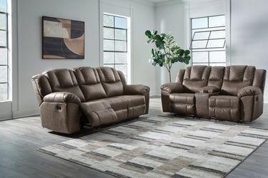 Lowilla Driftwood Reclining Sofa and Loveseat