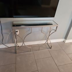 Glass Entry Table 