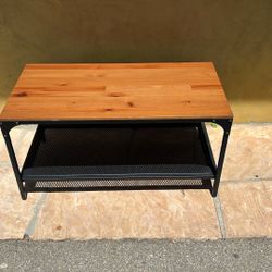 Wood and Metal Coffee Table