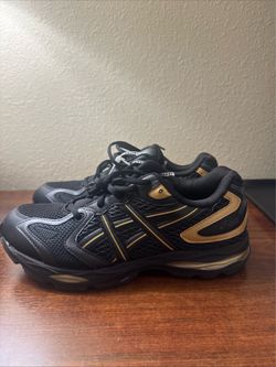 Men's ASICS GEL-K1011 Casual Shoes Black/Pure Gold Size 8.5
