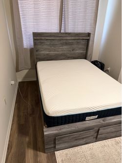 Full sized Mattress and bed frame