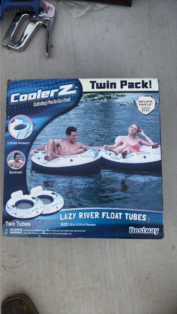 Bestway CoolerZ Rapid Rider 53 Inch Inflatable Pool River Raft Tube Float,
