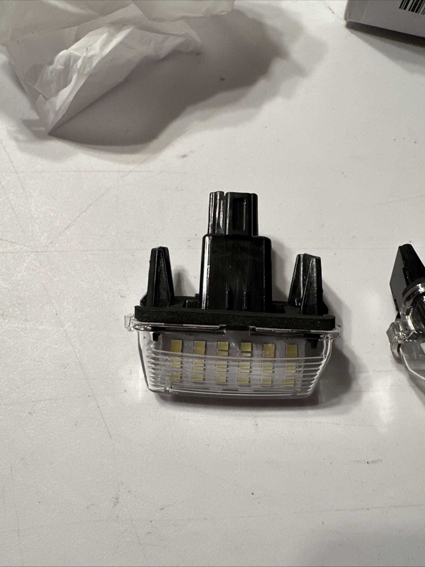 Two Pieces License Plate Light Assembly