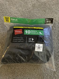 10 Mens Ankle Socks (Size 6-12)