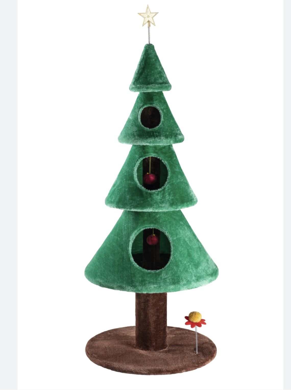 New Christmas Tree Cat "scratcher" Felt Toy Tree