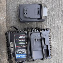 Herkules 20v charger and battery for Drill