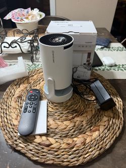 Magcubic Mini Projector with WiFi 6 and Bluetooth 5.4, Portable Projector 4K Support, 5W Soundbase Speaker, Auto Vertical Keystone 180°Rotatable Smart