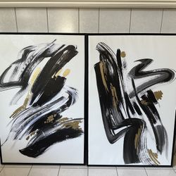 Abstract 2 Piece Framed Wall Art