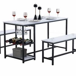Dining Table With Wine Rack