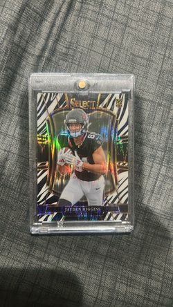 Jayden higgins zebra rookie sports card