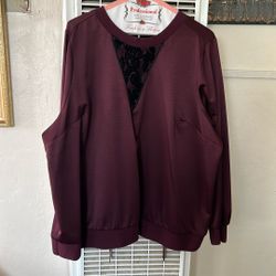 Burgundy Blouse 