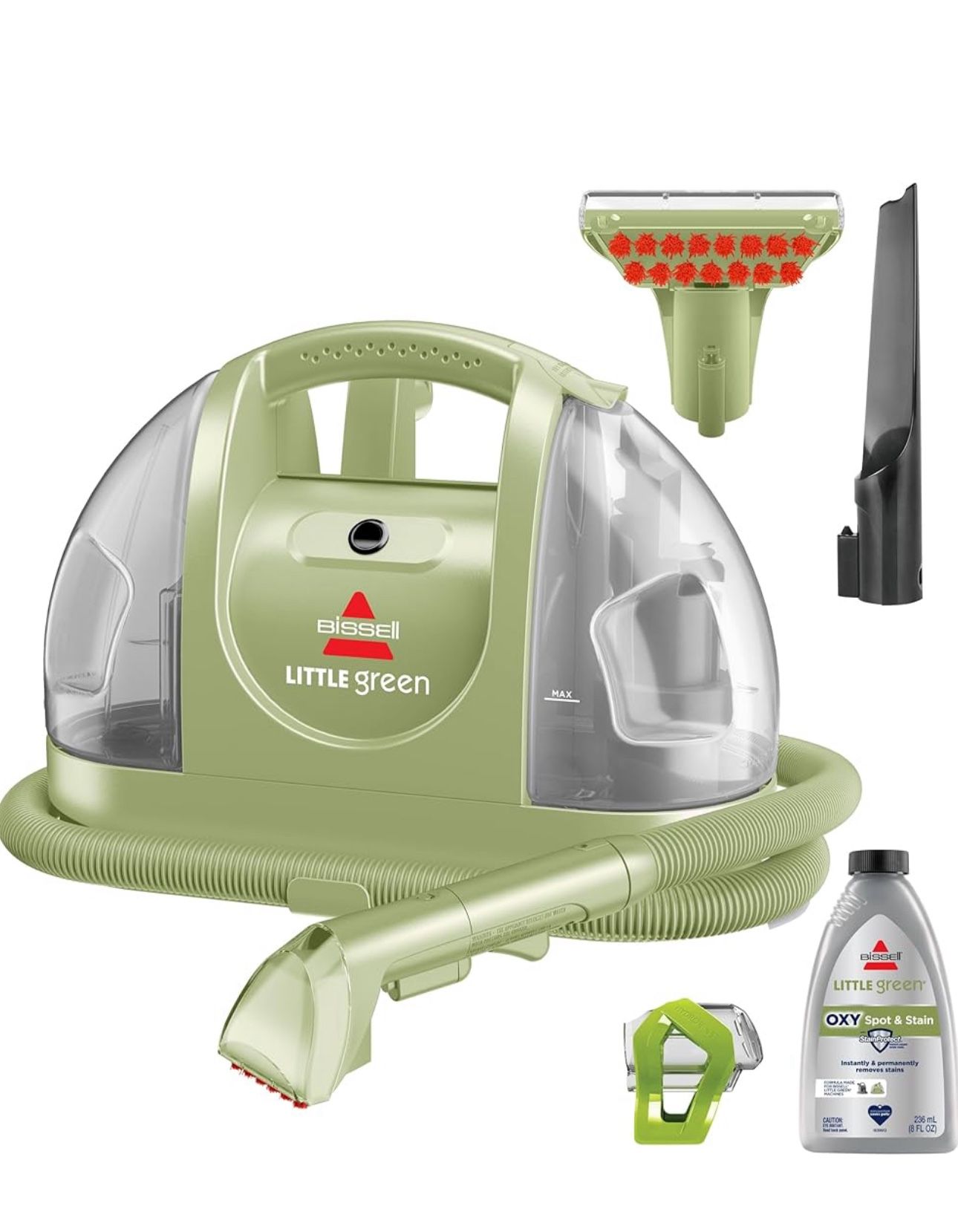 BISSELL Little Green Multi-Purpose Portable Carpet and Upholstery Cleaner, Car and Auto Detailer, with Exclusive Specialty Tools, Green, 1400B