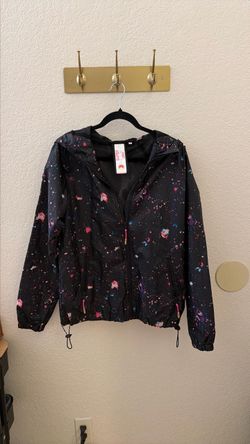 Superdry Black Splatter Print Windbreaker Jacket