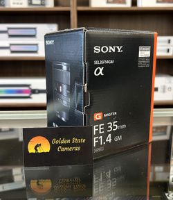 Sony FE 35mm f/1.4 GM Lens (NEW, 1 year warranty)