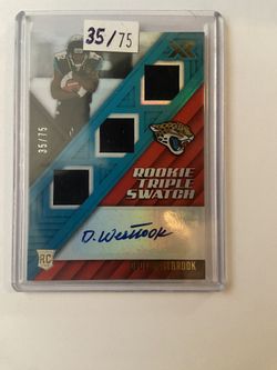 Dede Westbrook, RPA /75 Rookie, Patch Autograph