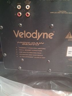 Velodyne high-gain servo