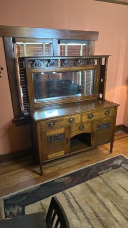 Antique Dining Hutch
