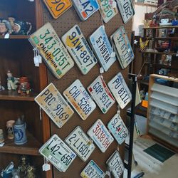 License Plates, Toys Comics, Antiques, Furniture, Glassware, Jewelry 