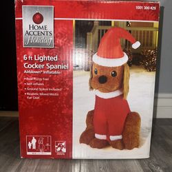 6ft Lighted Cocker Spaniel Inflatable