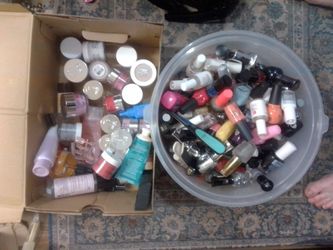 Nail polish and acrylic