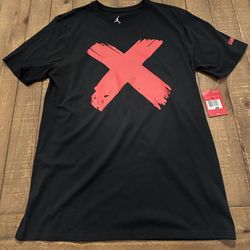 Jordan 2015 Banned Black Bred T-Shirt Mens Large