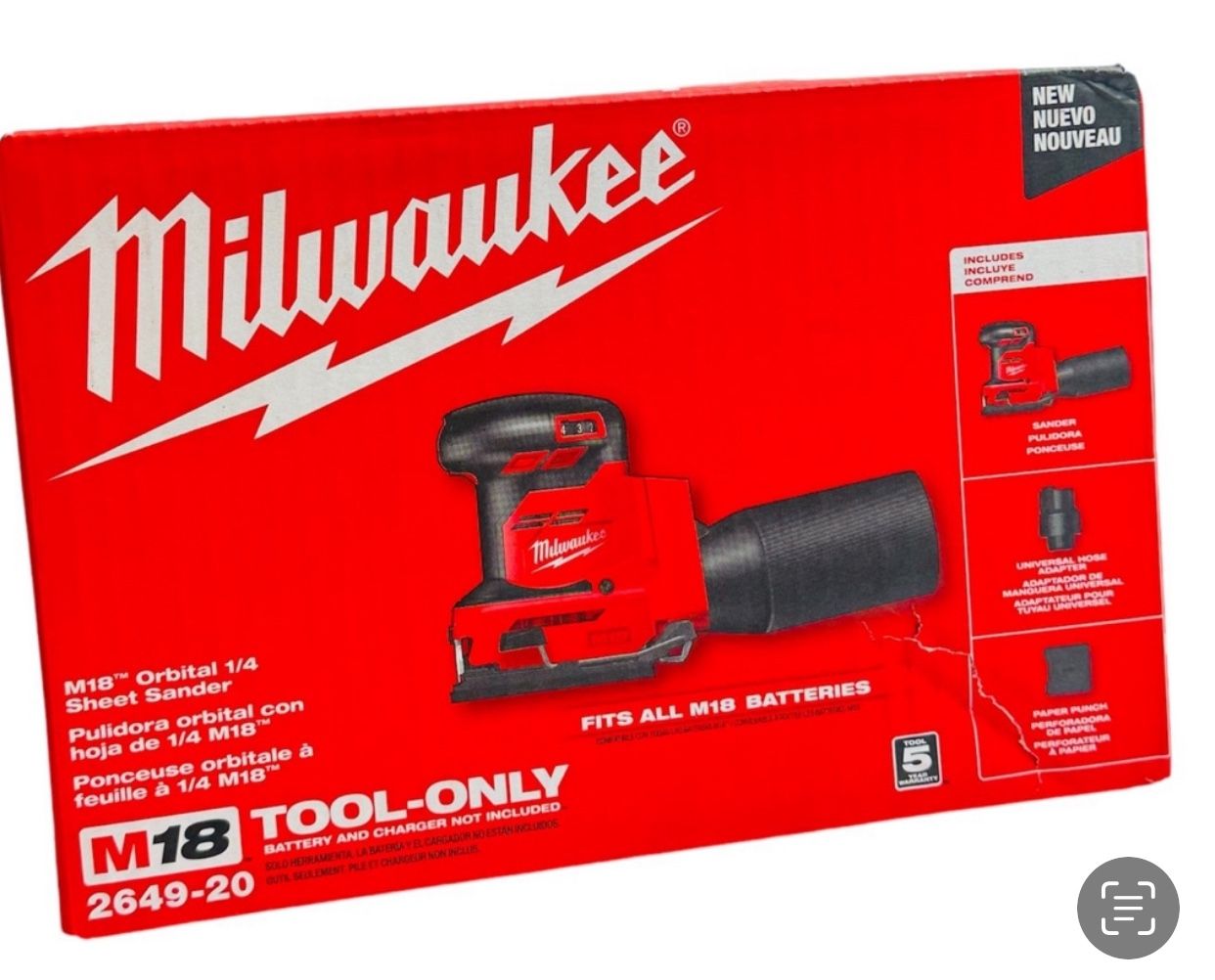 Milwaukee New Sander M18
