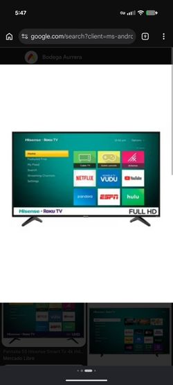 Hisense Roku TV Full HD Smart TV 55"