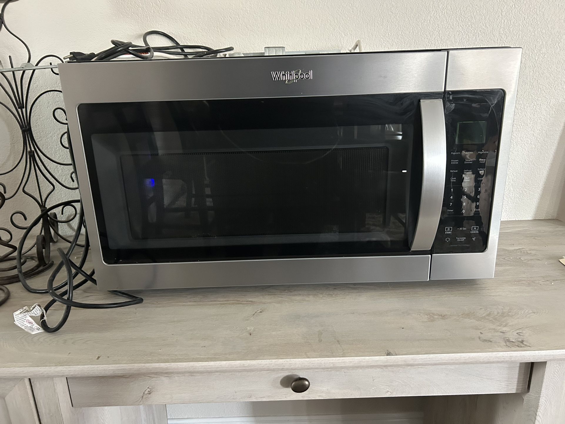 1.9 Cu Whirlpool Over The Range Fingerprint Resistant Microwave 