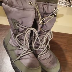 Army Green Winter Women Snow Boots