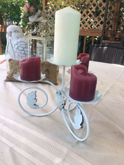 Table top candle holder.